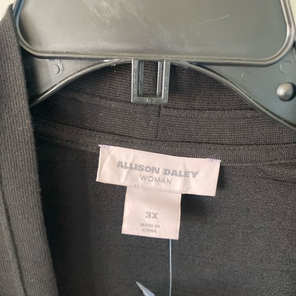 Women’s Allison Daley black cardigan size 3X - Picture 4 of 8